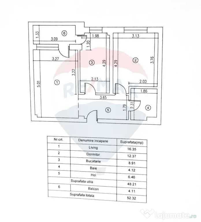 Apartament cu 2 camere de vânzare