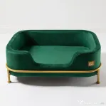 Canapea Verde - Velvet Emerald BRAUBRAU pentru Câini și Pisici