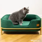 Canapea Verde - Velvet Emerald BRAUBRAU pentru Câini și Pisici 