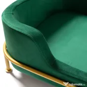 Canapea Verde - Velvet Emerald BRAUBRAU pentru Câini și Pisici 