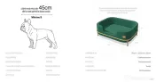Canapea Verde - Velvet Emerald BRAUBRAU pentru Câini și Pisici 