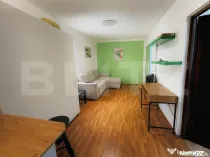 Garsonieră mobilată cu centrală proprie, zona Noua