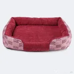 Pătuț Signature Square Velvet Pink BRAUBRAU pentru Câini și Pisici