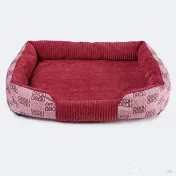 Pătuț Signature Square Velvet Pink BRAUBRAU pentru Câini și Pisici 
