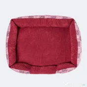Pătuț Signature Square Velvet Pink BRAUBRAU pentru Câini și Pisici 