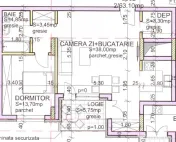 Apartament 2 camere, 63 mp, Semifinisat, Zona Andrei Muresan 