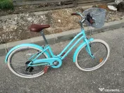 Bicicletă de oraș Elops 500 20'' albastru copii 120-135 cm