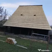 Acoperiș cu șindrilă din lemn de molid sau stejar 