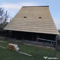 Acoperiș cu șindrilă din lemn de molid sau stejar