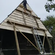 Acoperiș cu șindrilă din lemn de molid sau stejar 