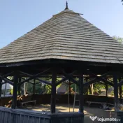 Acoperiș cu șindrilă din lemn de molid sau stejar 