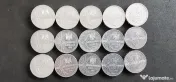 15 Monede vechi,necirculate,cu eclipsa de soare din 1999,cu valoare nominala de 500 lei 