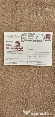 Carte postala necirculata Bilete de papagal,foarte veche,cu aniversarea a 100 ani de la nasterea lui Tudor Arghezi in 1880 