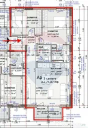 Apartament cu 3 camere de vânzare zonă semicentrală - ... 