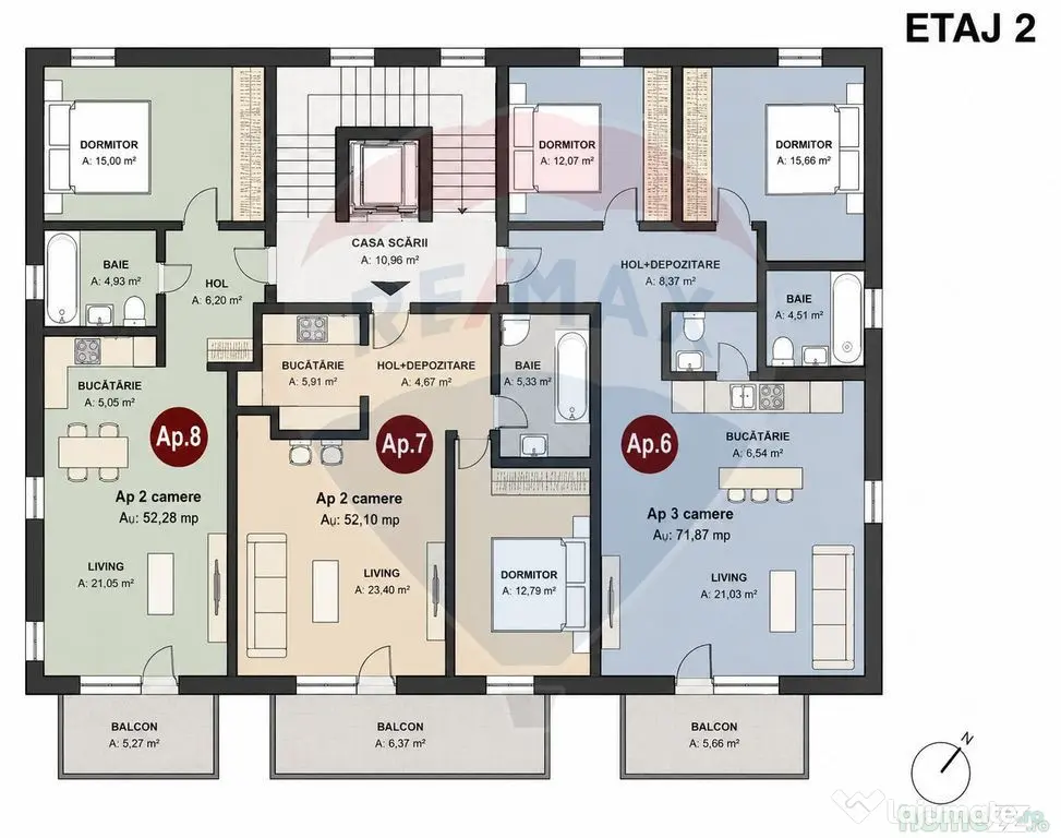 Apartament cu 3 camere de vânzare zonă semicentrală - ...