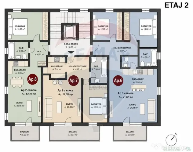 Apartament cu 3 camere de vânzare zonă semicentrală - ...