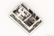 Apartament open space 3 camere 104.12 mp în ansamblu cu 0% 