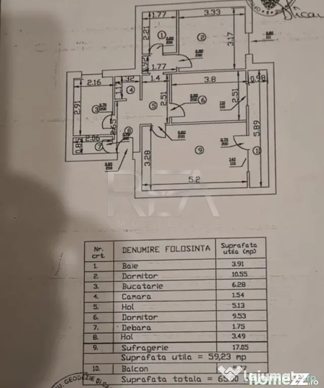3 camere, et 4/10, 65 mp-Drumul Taberei, Str Valea Argesului