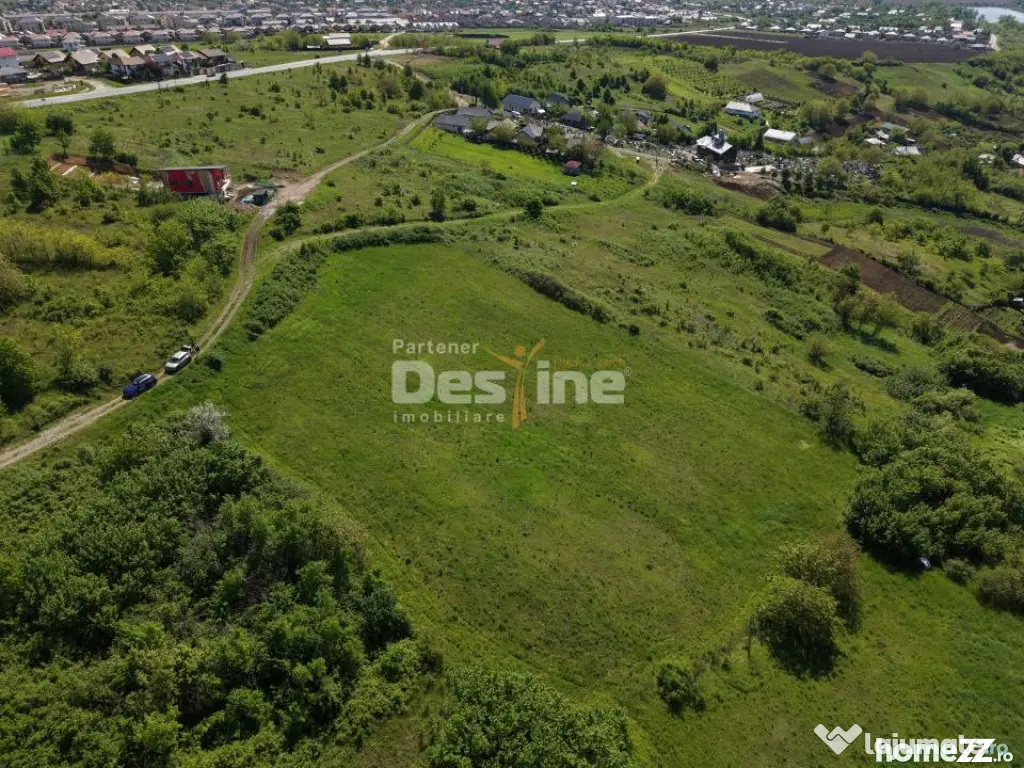 Teren compact intravilan 8000 mp vedere spre Lac, utilităț