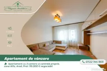 Apartament cu 3 camere si centrală proprie, zona Alfa, Arad
