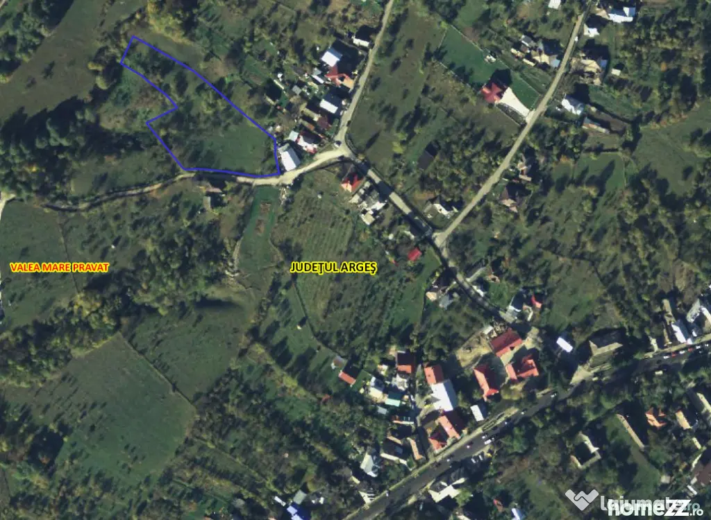 Vânzare teren intravilan 5867 mp – Valea Mare-Pravăț, județul Argeș