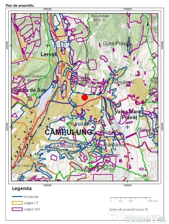 Vânzare teren intravilan 5867 mp – Valea Mare-Pravăț, județul Argeș