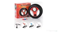Compresor Aer Auto In Forma De Anvelopa,12v, 260psi, 20l/minut 