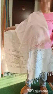 Marama / naframa veche, retro - bumbac si ata, pentru costum popular, stare buna 