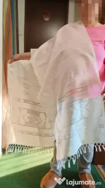 Marama / naframa veche, retro - bumbac si ata, pentru costum popular, stare buna