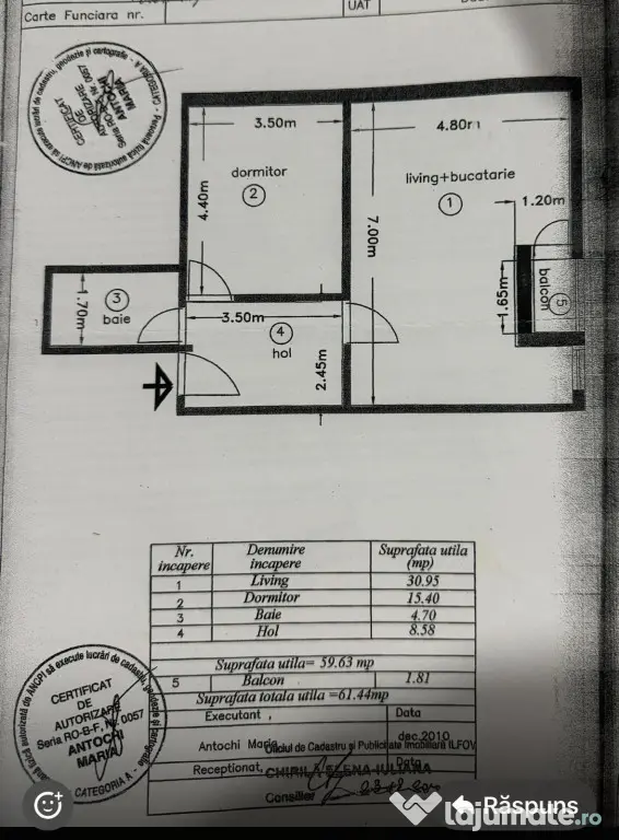 2 Camere - Dobroesti - Fundeni - Str. Ciresiului - Parcare!