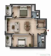 Apartament 3 camere, 2 bai, 2 balcone, CF, parcare, boxa, Zo 