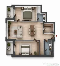 Apartament 3 camere, 2 bai, 2 balcone, CF, parcare, boxa, Zo