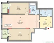 Apartament 3 camere, 2 bai, 2 balcone, CF, parcare, boxa, Zo 