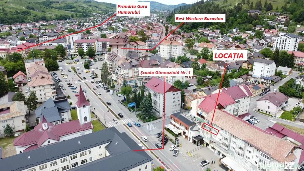 Apartament ultracentral, 2 camere, Gura Humorului, Suceava