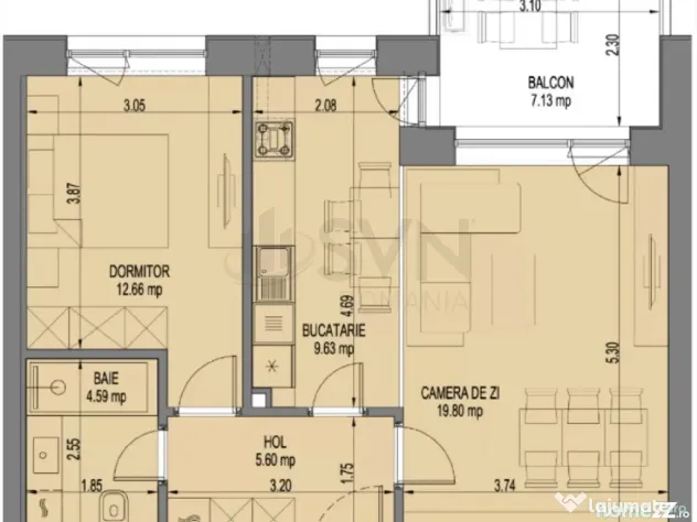 Aviatiei Nusco City 2 Camere