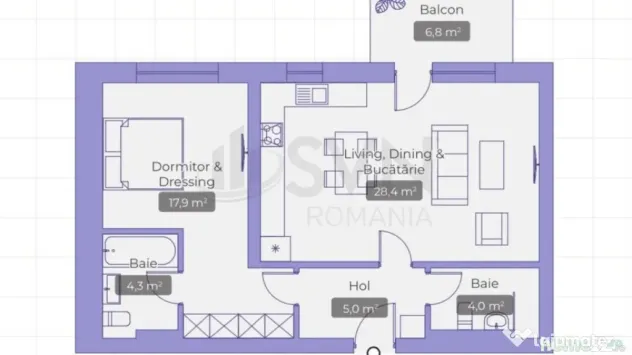 Apartament 2 camere Erou Iancu Nicolae Jollie Ville