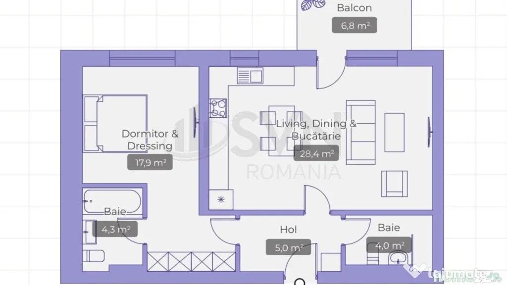 Apartament 2 camere Erou Iancu Nicolae Jollie Ville - Bucuresti (Bucuresti-Ilfov)