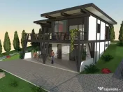 Vila 5 camere HUF Haus Balotesti vedere lac 
