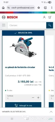 Fierastrau circular Bosch GKT 55 GCE 