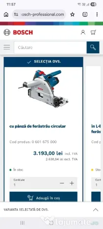 Fierastrau circular Bosch GKT 55 GCE