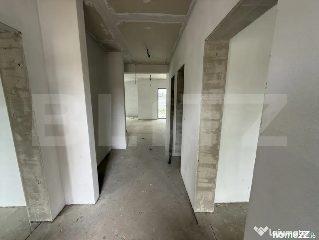 Casă semifinisată 4 camere, 105 mp, zona Odoreu - Odoreu (Satu-Mare)