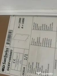 Paravan duș cu tot cu ușa 