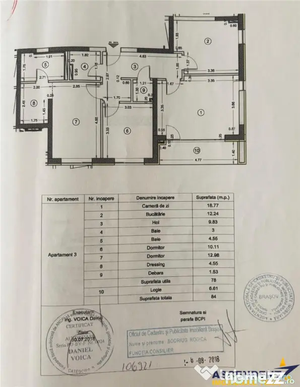 3D! Apartament 3 camere,mobilat,echipat, parcare privata,Kas