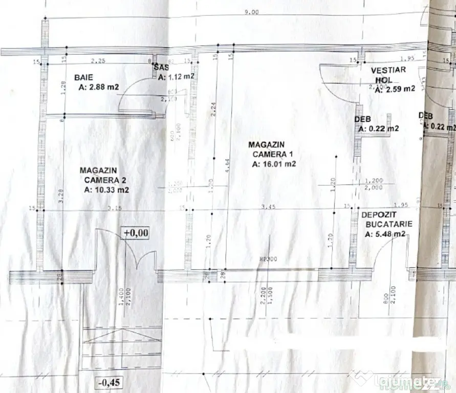Spatiu comercial/birou, 38 mp, zona Micro III - Turda