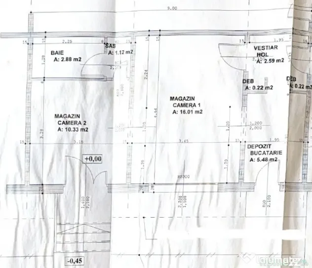 Spatiu comercial/birou, 38 mp, zona Micro III - Turda