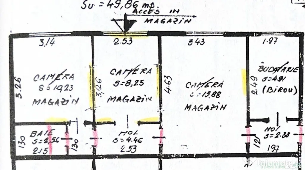 Spatiu comercial/birou, 48.61 mp, zona Micro III - Turda - Turda (Cluj)