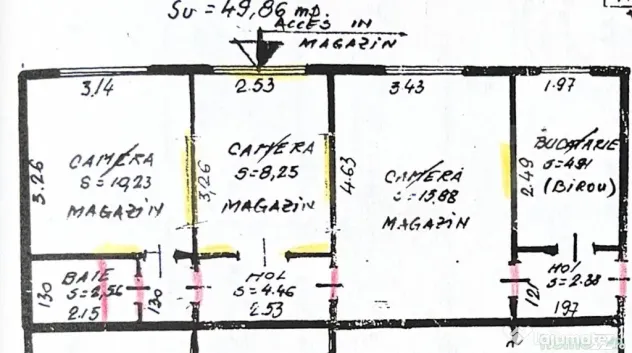 Spatiu comercial/birou, 48.61 mp, zona Micro III - Turda - Turda (Cluj)