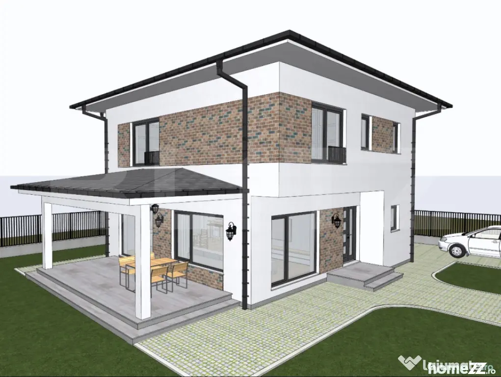 Casă unifamilială, 120 mp, 500 mp teren, liziera pădurii - Chinteni (Cluj)