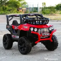 Masinuta electrica copii 4x4, 2-4 ani,CAPE-X, 100W,12V, scaun tapitat