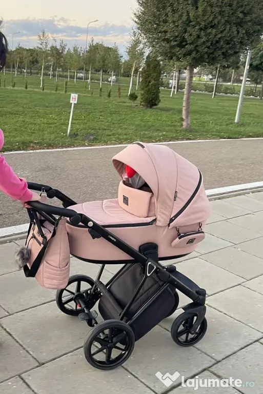 Carucior bebe Adamex Porto Roz 3 in 1
